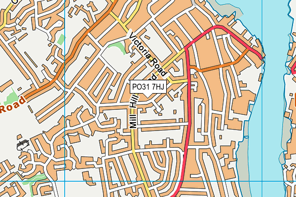 PO31 7HJ map - OS VectorMap District (Ordnance Survey) PO31 7HJ map - OS VectorMap District (Ordnance Survey)