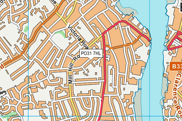 PO31 7HL map - OS VectorMap District (Ordnance Survey) PO31 7HL map - OS VectorMap District (Ordnance Survey)