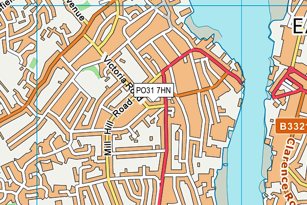 PO31 7HN map - OS VectorMap District (Ordnance Survey) PO31 7HN map - OS VectorMap District (Ordnance Survey)