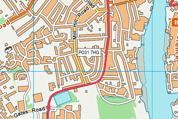 PO31 7HQ map - OS VectorMap District (Ordnance Survey) PO31 7HQ map - OS VectorMap District (Ordnance Survey)