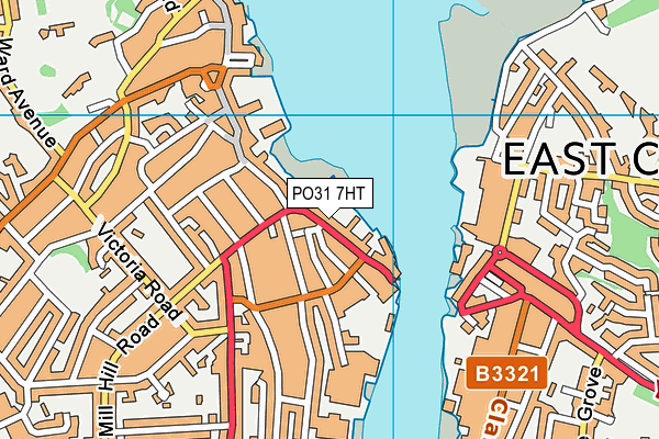 PO31 7HT map - OS VectorMap District (Ordnance Survey) PO31 7HT map - OS VectorMap District (Ordnance Survey)