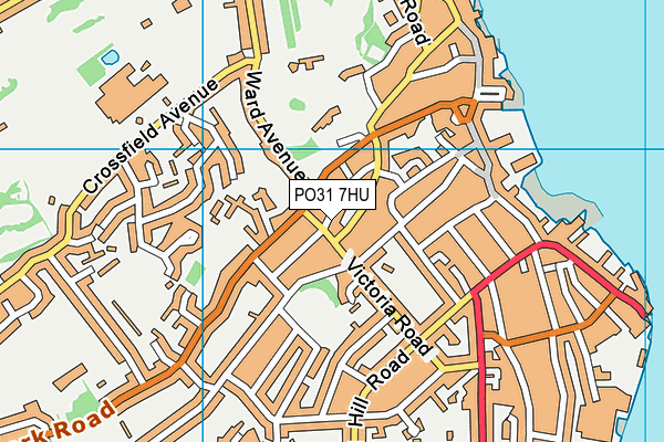 PO31 7HU map - OS VectorMap District (Ordnance Survey) PO31 7HU map - OS VectorMap District (Ordnance Survey)