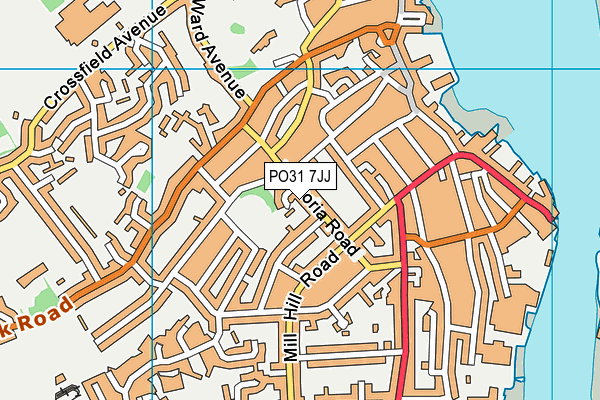 PO31 7JJ map - OS VectorMap District (Ordnance Survey) PO31 7JJ map - OS VectorMap District (Ordnance Survey)