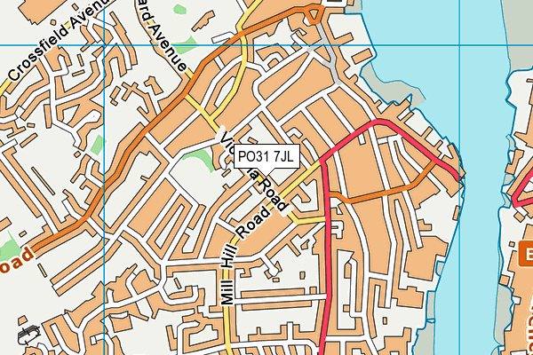 PO31 7JL map - OS VectorMap District (Ordnance Survey)