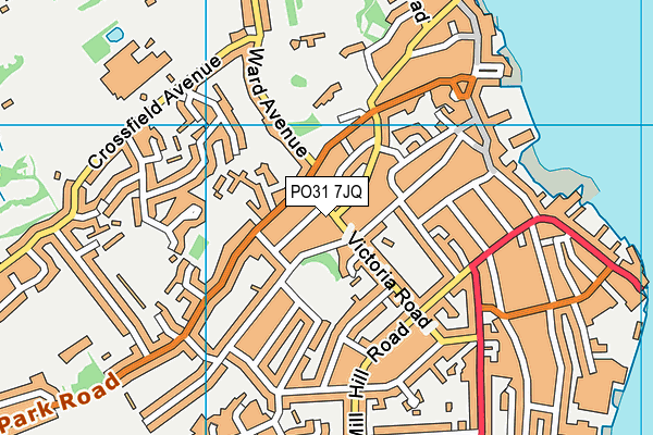 PO31 7JQ map - OS VectorMap District (Ordnance Survey) PO31 7JQ map - OS VectorMap District (Ordnance Survey)