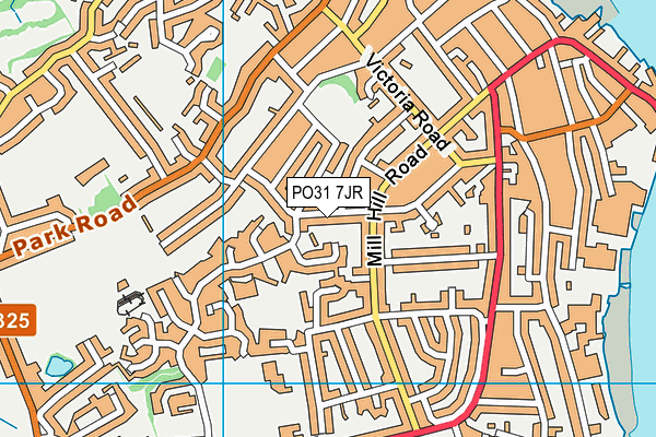 PO31 7JR map - OS VectorMap District (Ordnance Survey) PO31 7JR map - OS VectorMap District (Ordnance Survey)