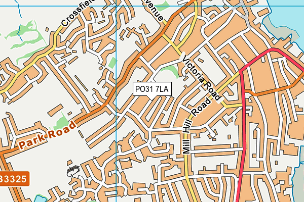 PO31 7LA map - OS VectorMap District (Ordnance Survey) PO31 7LA map - OS VectorMap District (Ordnance Survey)