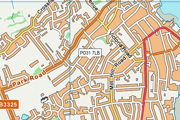 PO31 7LB map - OS VectorMap District (Ordnance Survey) PO31 7LB map - OS VectorMap District (Ordnance Survey)