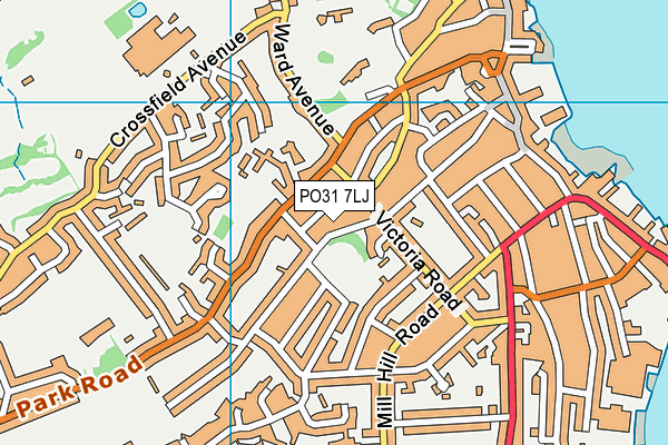 PO31 7LJ map - OS VectorMap District (Ordnance Survey) PO31 7LJ map - OS VectorMap District (Ordnance Survey)