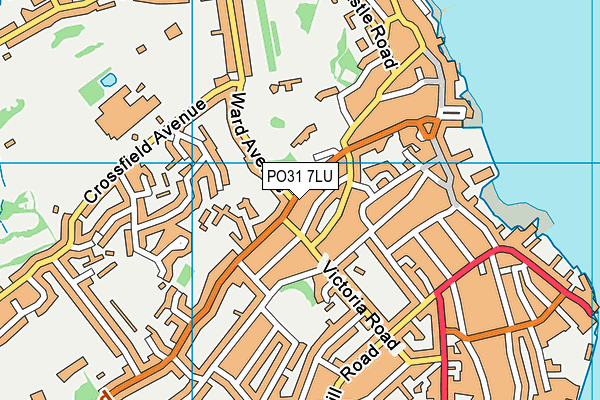 PO31 7LU map - OS VectorMap District (Ordnance Survey) PO31 7LU map - OS VectorMap District (Ordnance Survey)