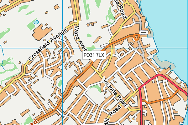 PO31 7LX map - OS VectorMap District (Ordnance Survey) PO31 7LX map - OS VectorMap District (Ordnance Survey)