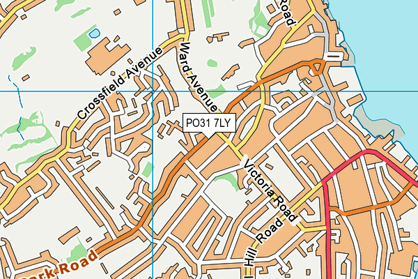 PO31 7LY map - OS VectorMap District (Ordnance Survey) PO31 7LY map - OS VectorMap District (Ordnance Survey)