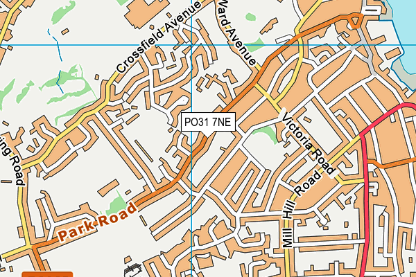 PO31 7NE map - OS VectorMap District (Ordnance Survey) PO31 7NE map - OS VectorMap District (Ordnance Survey)
