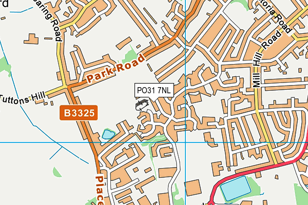PO31 7NL map - OS VectorMap District (Ordnance Survey) PO31 7NL map - OS VectorMap District (Ordnance Survey)