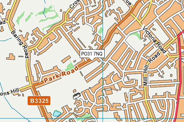 PO31 7NQ map - OS VectorMap District (Ordnance Survey)