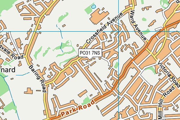 PO31 7NS map - OS VectorMap District (Ordnance Survey) PO31 7NS map - OS VectorMap District (Ordnance Survey)