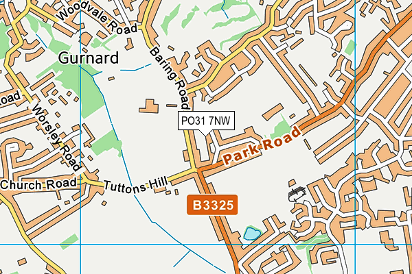 PO31 7NW map - OS VectorMap District (Ordnance Survey) PO31 7NW map - OS VectorMap District (Ordnance Survey)