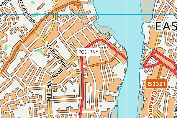 PO31 7NY map - OS VectorMap District (Ordnance Survey) PO31 7NY map - OS VectorMap District (Ordnance Survey)