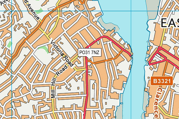 PO31 7NZ map - OS VectorMap District (Ordnance Survey) PO31 7NZ map - OS VectorMap District (Ordnance Survey)
