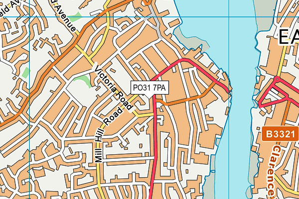 PO31 7PA map - OS VectorMap District (Ordnance Survey) PO31 7PA map - OS VectorMap District (Ordnance Survey)