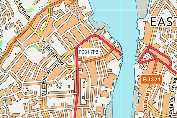 PO31 7PB map - OS VectorMap District (Ordnance Survey) PO31 7PB map - OS VectorMap District (Ordnance Survey)
