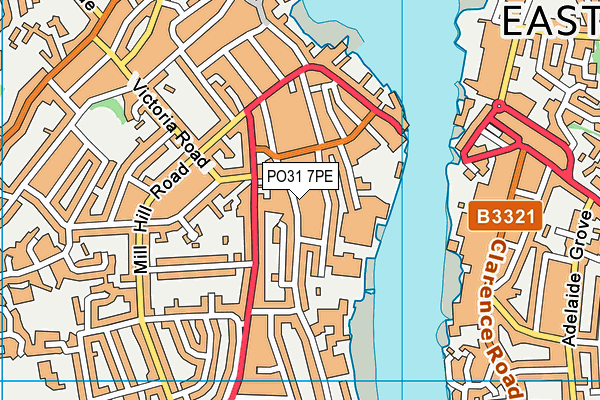 PO31 7PE map - OS VectorMap District (Ordnance Survey) PO31 7PE map - OS VectorMap District (Ordnance Survey)