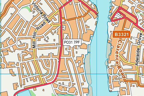 PO31 7PF map - OS VectorMap District (Ordnance Survey) PO31 7PF map - OS VectorMap District (Ordnance Survey)