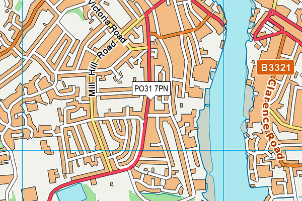 PO31 7PN map - OS VectorMap District (Ordnance Survey) PO31 7PN map - OS VectorMap District (Ordnance Survey)