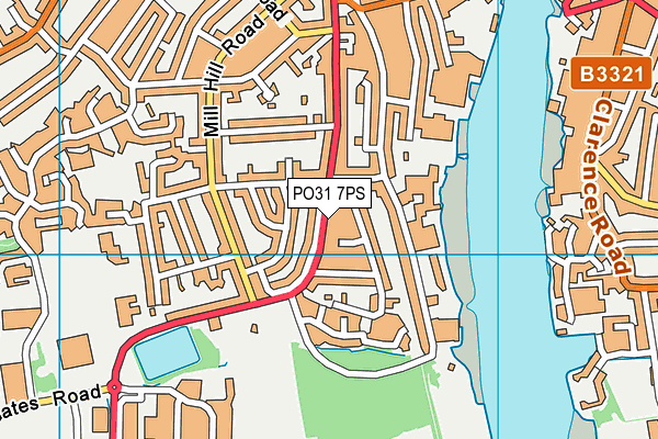 PO31 7PS map - OS VectorMap District (Ordnance Survey) PO31 7PS map - OS VectorMap District (Ordnance Survey)