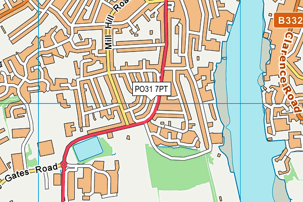 PO31 7PT map - OS VectorMap District (Ordnance Survey) PO31 7PT map - OS VectorMap District (Ordnance Survey)
