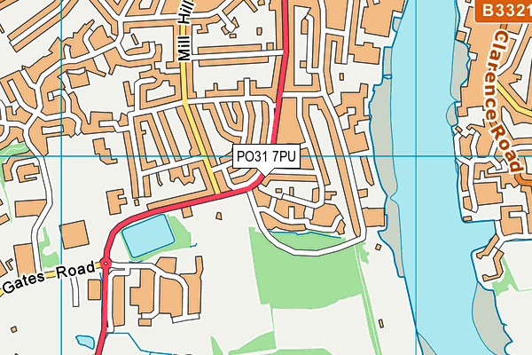 PO31 7PU map - OS VectorMap District (Ordnance Survey) PO31 7PU map - OS VectorMap District (Ordnance Survey)