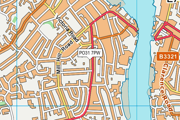 PO31 7PW map - OS VectorMap District (Ordnance Survey) PO31 7PW map - OS VectorMap District (Ordnance Survey)