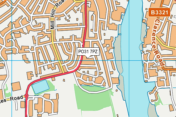 PO31 7PZ map - OS VectorMap District (Ordnance Survey) PO31 7PZ map - OS VectorMap District (Ordnance Survey)