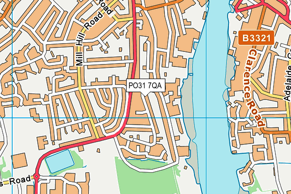 PO31 7QA map - OS VectorMap District (Ordnance Survey) PO31 7QA map - OS VectorMap District (Ordnance Survey)