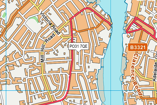 PO31 7QE map - OS VectorMap District (Ordnance Survey) PO31 7QE map - OS VectorMap District (Ordnance Survey)