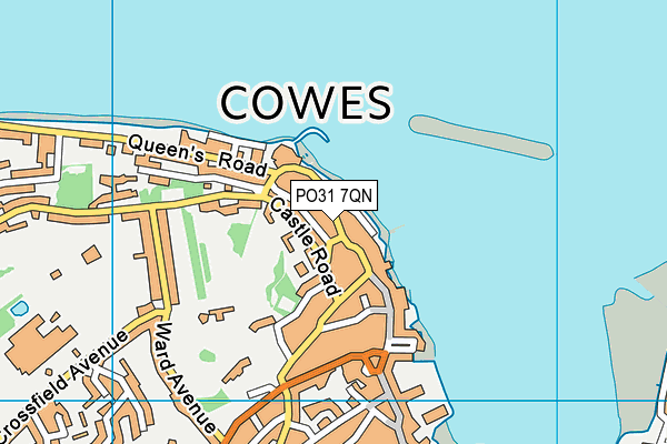PO31 7QN map - OS VectorMap District (Ordnance Survey) PO31 7QN map - OS VectorMap District (Ordnance Survey)