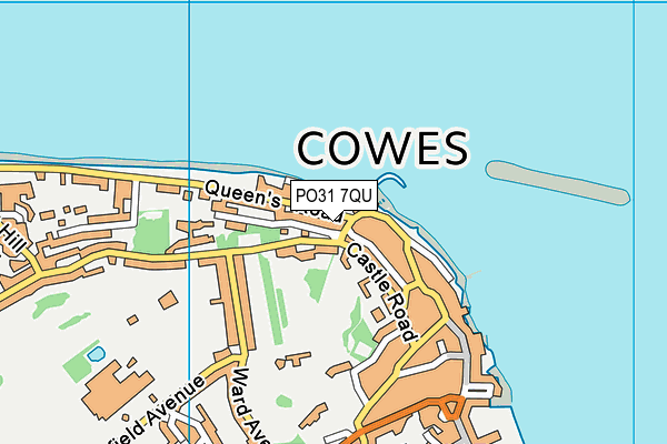 PO31 7QU map - OS VectorMap District (Ordnance Survey) PO31 7QU map - OS VectorMap District (Ordnance Survey)