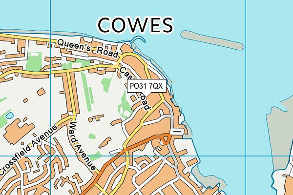 PO31 7QX map - OS VectorMap District (Ordnance Survey) PO31 7QX map - OS VectorMap District (Ordnance Survey)