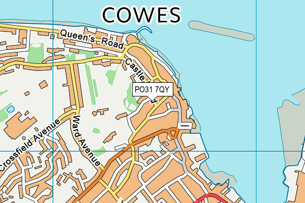 PO31 7QY map - OS VectorMap District (Ordnance Survey)