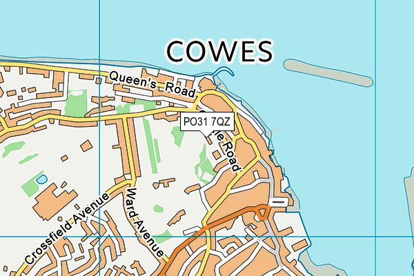 PO31 7QZ map - OS VectorMap District (Ordnance Survey) PO31 7QZ map - OS VectorMap District (Ordnance Survey)