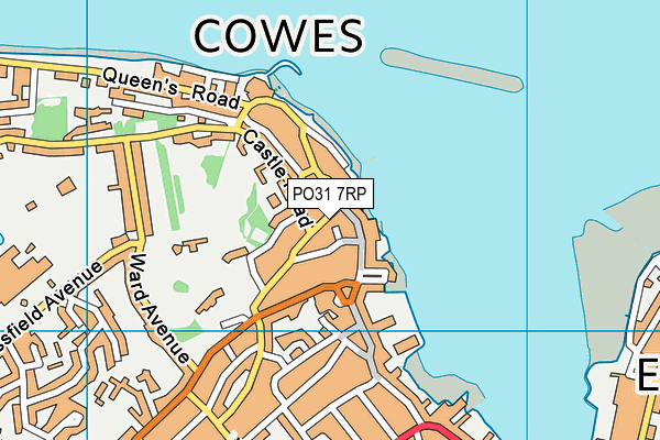 PO31 7RP map - OS VectorMap District (Ordnance Survey)
