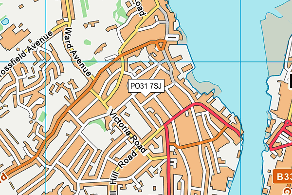 PO31 7SJ map - OS VectorMap District (Ordnance Survey) PO31 7SJ map - OS VectorMap District (Ordnance Survey)