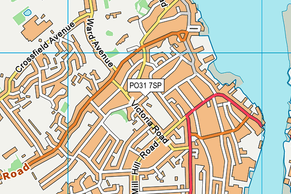 PO31 7SP map - OS VectorMap District (Ordnance Survey) PO31 7SP map - OS VectorMap District (Ordnance Survey)
