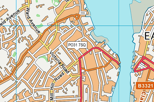 PO31 7SQ map - OS VectorMap District (Ordnance Survey) PO31 7SQ map - OS VectorMap District (Ordnance Survey)