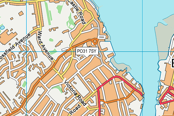 PO31 7SY map - OS VectorMap District (Ordnance Survey) PO31 7SY map - OS VectorMap District (Ordnance Survey)