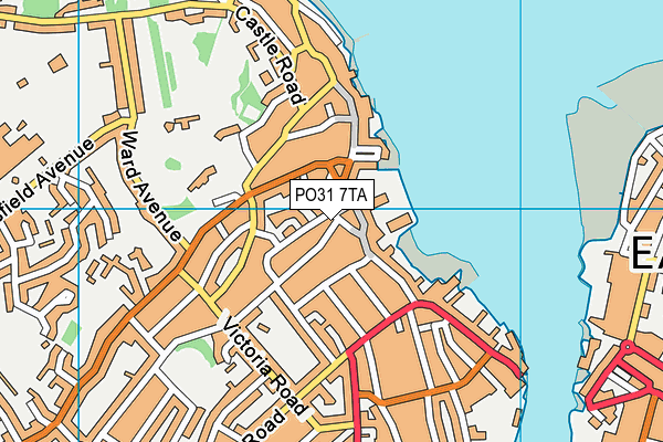 PO31 7TA map - OS VectorMap District (Ordnance Survey) PO31 7TA map - OS VectorMap District (Ordnance Survey)