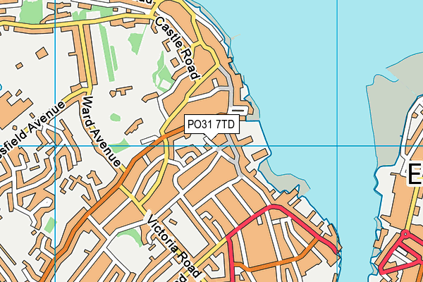 PO31 7TD map - OS VectorMap District (Ordnance Survey) PO31 7TD map - OS VectorMap District (Ordnance Survey)