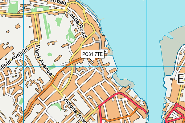 PO31 7TE map - OS VectorMap District (Ordnance Survey) PO31 7TE map - OS VectorMap District (Ordnance Survey)