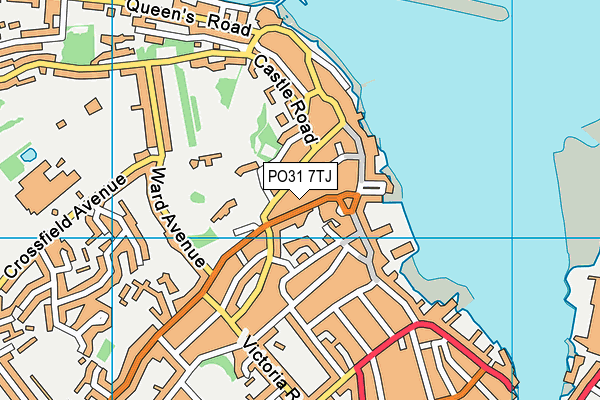 PO31 7TJ map - OS VectorMap District (Ordnance Survey) PO31 7TJ map - OS VectorMap District (Ordnance Survey)