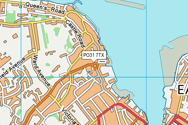 PO31 7TX map - OS VectorMap District (Ordnance Survey) PO31 7TX map - OS VectorMap District (Ordnance Survey)
